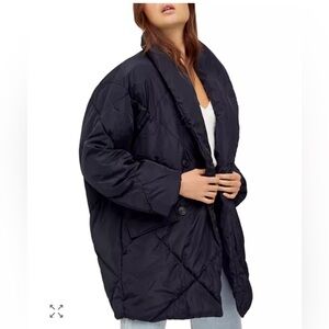 Free People Ella Puffer Jacket in Black